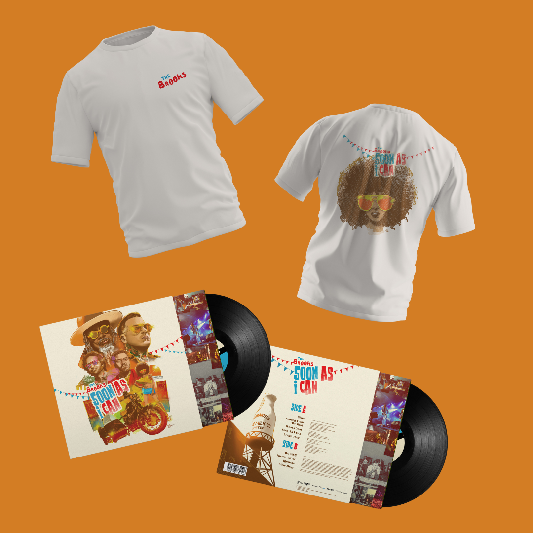 The Brooks - Soon As I Can (vinyl combo and short sleeve shirt artwork single)