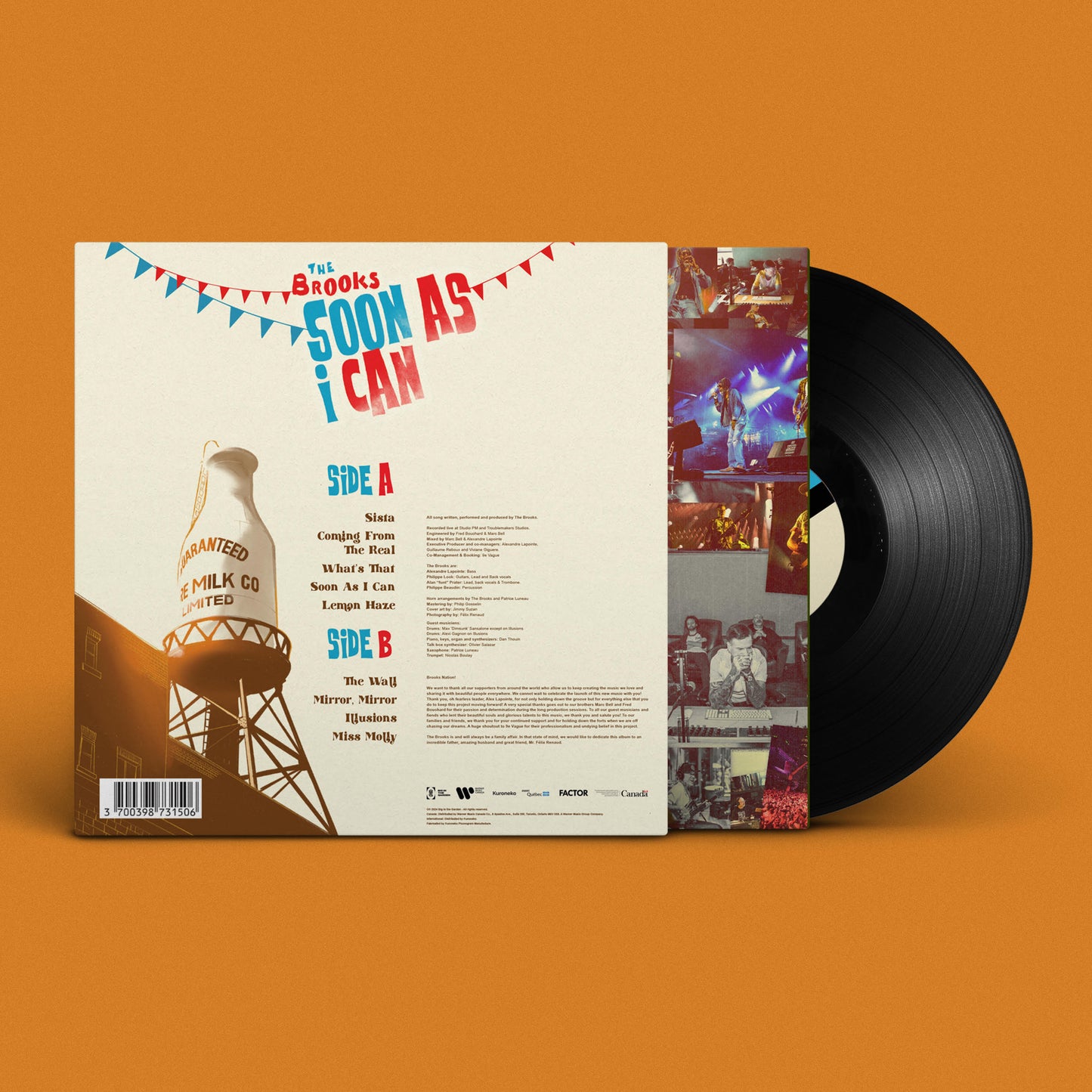The Brooks - Soon As I Can (vinyl combo and short sleeve shirt artwork single)