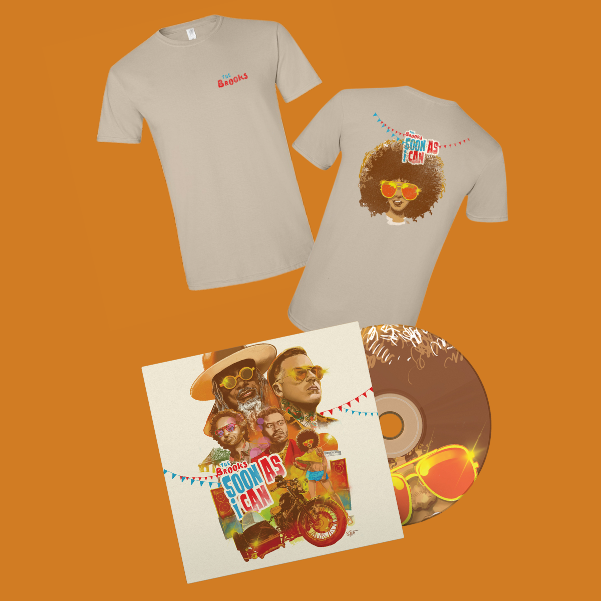 The Brooks - Soon As I Can (CD combo and short sleeved shirt single artwork)